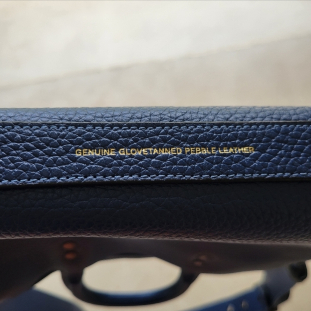 Never Used 1941 Rogue Brief Blue Leather Men's Bag. HTF! - Picture 5 of 8